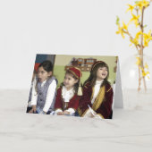 笑う少女たち カード (黄色い花)