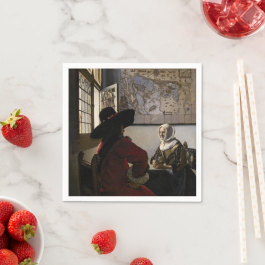 『笑う少女のいる士官』(わらうしょうじょのいるしかん、英: Officer with a Laugh スタンダードカクテルナプキン (インサイチュ)