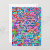 笑う度に多くの愛…ミニアートポストカード ポストカード (正面/裏面)