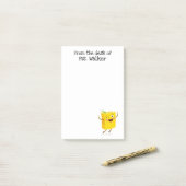 笑う本の漫画 ポストイット (デスク上)