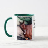 笑う標準馬マグカップ マグカップ (左)