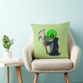 笑う死神のイラスト　不気味にクール クッション (椅子)