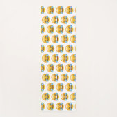 笑う泣き叫び喜びの涙の絵文字 ヨガマット (正面)