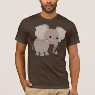 笑う漫画の象のTシャツ Tシャツ
