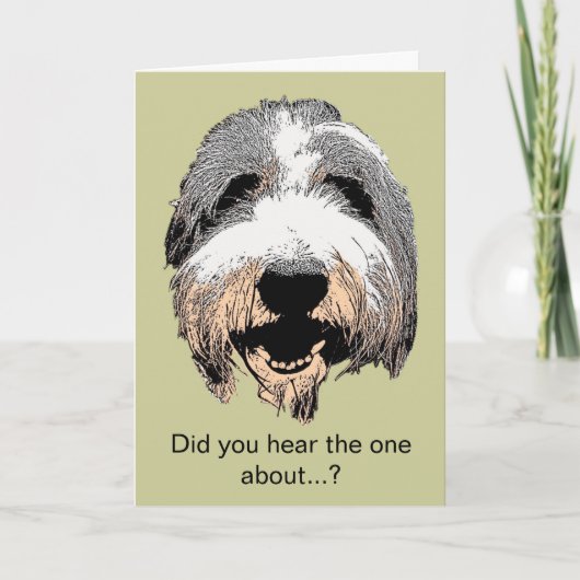 笑う犬がグリーティングカードを聞いたか? カード (正面)