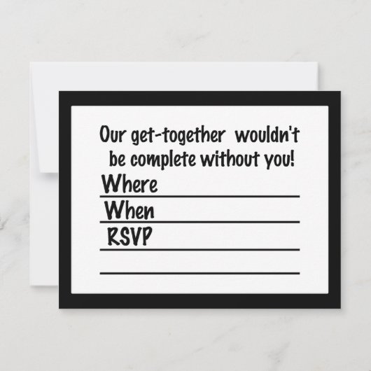 笑う犬 招待状 (裏面)