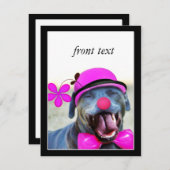 笑う犬 招待状 (正面/裏面)