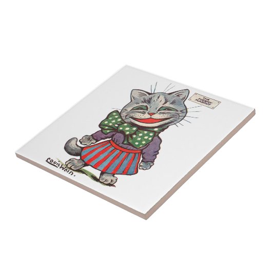 笑う猫、ルイWain タイル (側面)