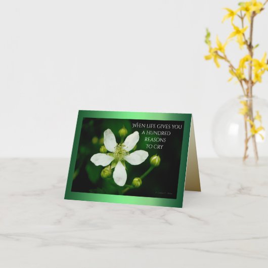 笑う理由 カード (黄色い花)