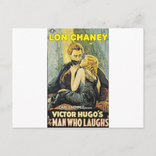 笑う男はLon Chaney ポストカード (正面)