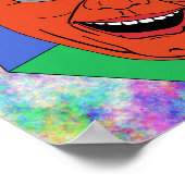 笑う男(アーティストセルフポートレート) ポスター (角)