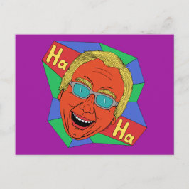 笑う男（アーティストセルフポートレート） ポストカード