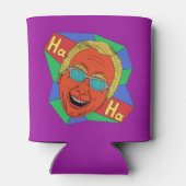 笑う男（アーティストセルフポートレート） 缶クーラー (裏面)