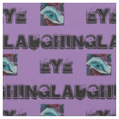 笑う目の色の紫 ファブリック (クローズアップ)