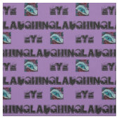 笑う目の色の紫 ファブリック (見本)