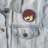 笑う破損ボタン 缶バッジ (インサイチュ)