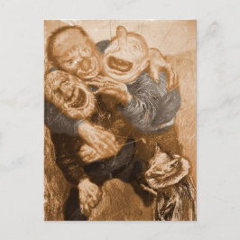 笑う祖父トロール ポストカード