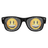 笑う笑顔うれしそうな絵文字 キッズサングラス (正面)