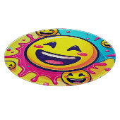 笑う絵文字スプラッシュパーティー カッティングボード (角)