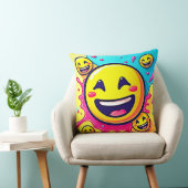 笑う絵文字スプラッシュパーティー クッション (椅子)