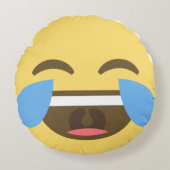 笑う絵文字枕 ラウンドクッション (正面)