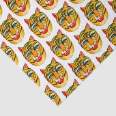 笑う虎の水の色のパターン 薄葉紙 (詳細)