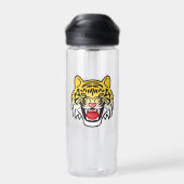 笑う虎の顔作品 ウォーターボトル (背面)