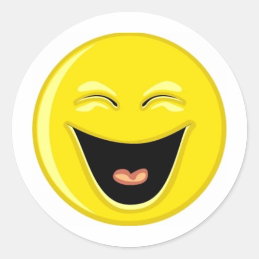 笑う顔を持つ ラウンドシール (正面)