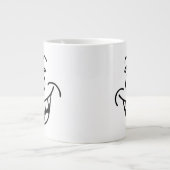 笑う顔絵文字 ジャンボコーヒーマグカップ (正面)