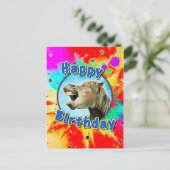 笑う馬からのハッピーバースデー ポストカード (スタンド正面)