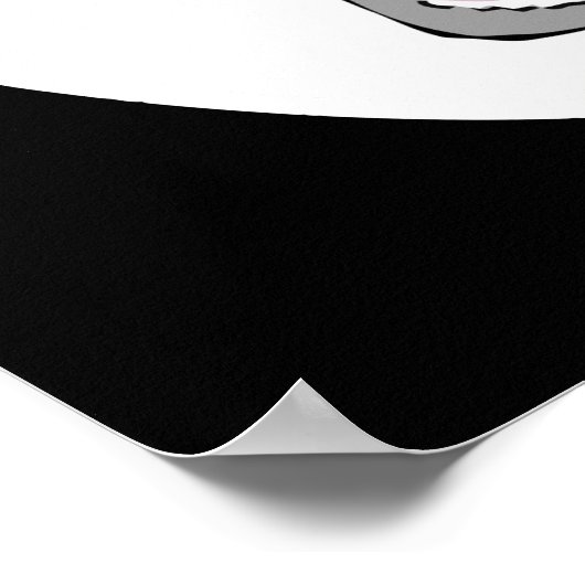 笑う馬の漫画の動物 ポスター (角)