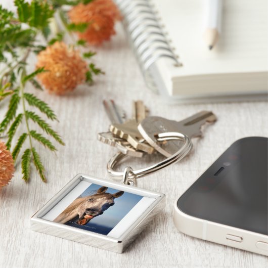 笑う馬 キーホルダー (側面)