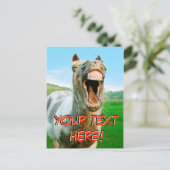 笑う馬 ポストカード (スタンド正面)