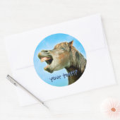 笑う馬 ラウンドシール (封筒)