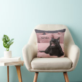 笑う黒猫装飾用クッション クッション (椅子)