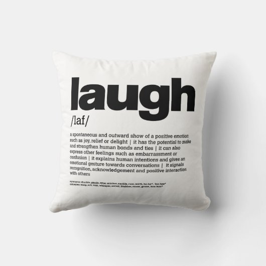 笑う クッション (裏面)