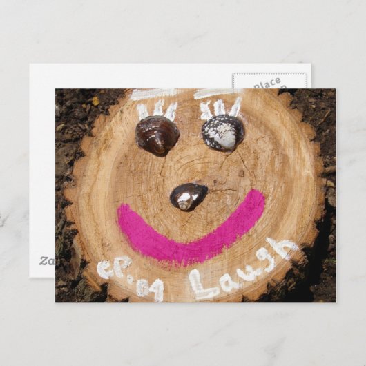 笑う ポストカード (正面/裏面)