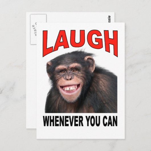 笑う ポストカード (正面/裏面)