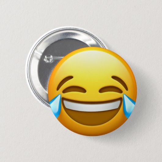 笑うemojiピン 缶バッジ (正面&裏面)