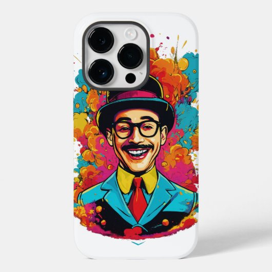 笑うiPhone 14 Pro – 色のためのタフなデザイン Case-Mate iPhoneケース (裏面)