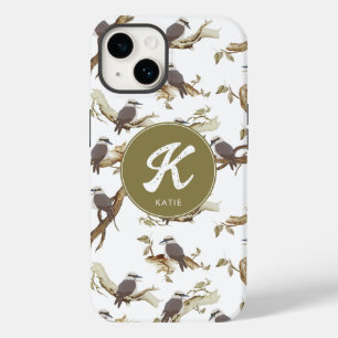笑うKookaburraオーストラリアのユーカリプトゥスモノグラム Case-Mate iPhone 14ケース