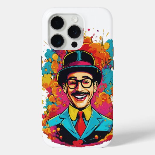 笑うPee Wee：アップルiPhone 15 Proタフデザイン» Case-Mate iPhoneケース (裏面)