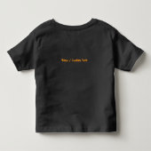 笑える犬用おもちゃ警告ラベル トドラーTシャツ (裏面)