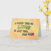 笑える良いTiME iS ANTiME YOu缶 カード (黄色い花)