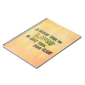 笑える良いTiME iS ANTiME YOu缶 ノートブック (左側)