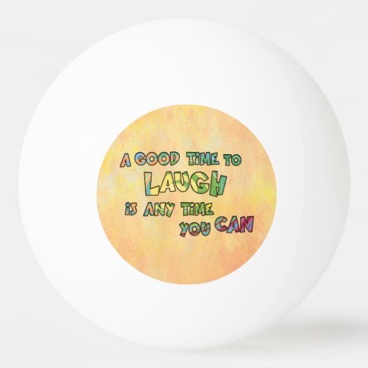 笑える良いTiME iS ANTiME YOu缶 卓球ボール (正面)