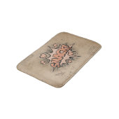 笑え!ヴィンテージ漫画ブックスチームパンクポップ・アートのアート バスマット (アングル)