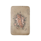 笑え!ヴィンテージ漫画ブックスチームパンクポップ・アートのアート バスマット (正面縦)