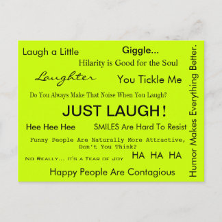 笑え！April McCallumによるポストカード ポストカード