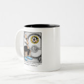 笑おもしろいいマグのプレゼント ツートーンマグカップ (正面左)